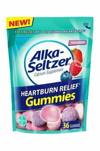 Alka-Seltzer Heartburn Relief Gummies, Mixed Fruit 36 pack