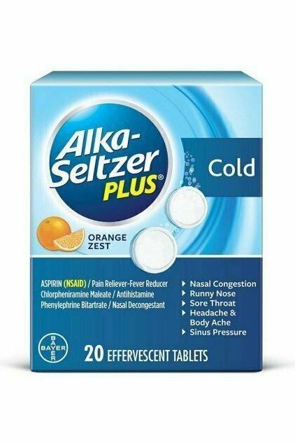 Alka-Seltzer Plus Cold Medicine Orange Zest 20 each