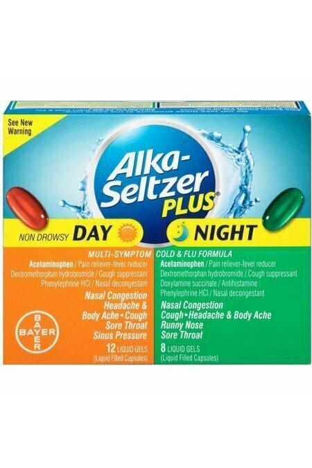 Alka-Seltzer Plus Day & Night Cold Formulas Liquid Gels, 20 each