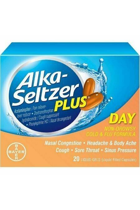 Alka-Seltzer Plus Day Cold and Flu Liquid Gels 20 each