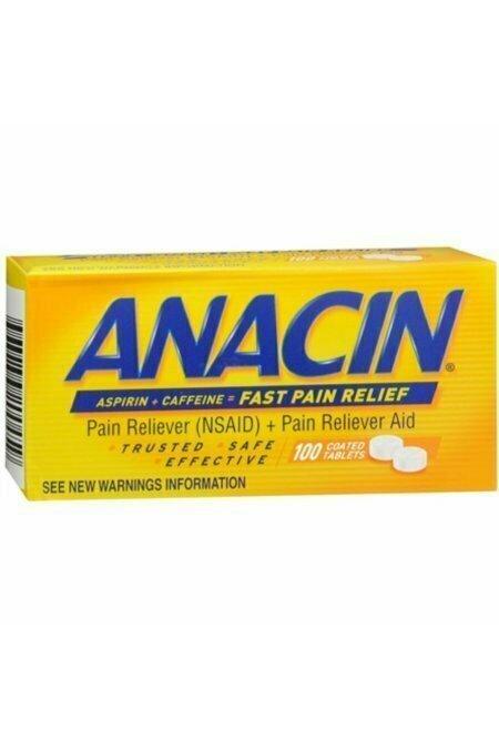 Anacin Tablets 100 each