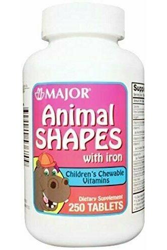 Animal Shapes Children's Chewable Vitamin 250 ct