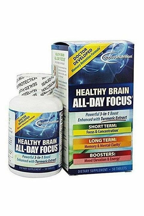 Applied Nutrition - Healthy Brain All Day Focus - 50 Tablets