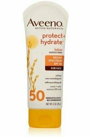 AVEENO Active Naturals Protect + Hydrate Lotion Sunscreen SPF 50 3 oz
