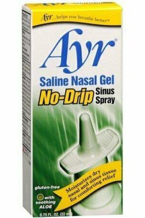 Ayr Saline Nasal Gel No-Drip Sinus Spray 0.75 oz