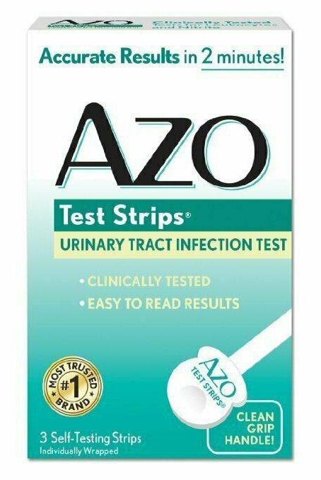 AZO Urinary Tract Infection Test Strips, 3-Count Box