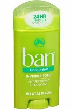 Ban Anti-Perspirant Deodorant Invisible Solid Unscented 2.60 oz