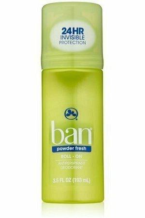 Ban Anti-Perspirant Deodorant Original Roll-On Powder Fresh 3.50 oz