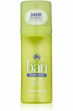 Ban Simply Clean Roll-on Deodorant 3.50 oz