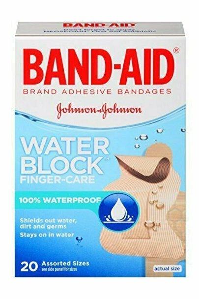 Band-Aid Adhesive Bandages Block Plus, Finger-Care, 20 Count