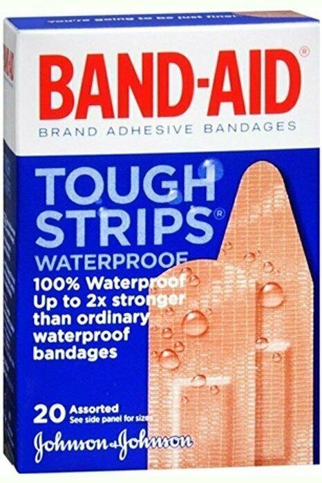 Band-Aid Brand Adhesive Bandages, Tough Strips, Waterproof 20 Count