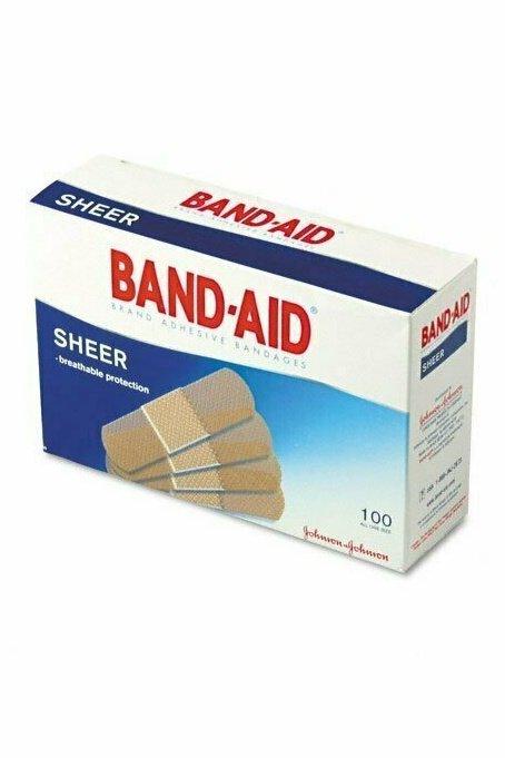 BAND-AID COMFORT-FLEX SHEER 1 SIZE 100CT