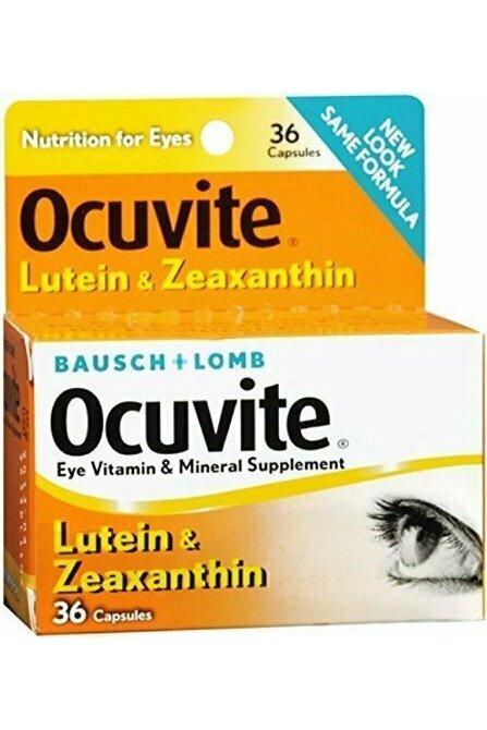 Bausch + Lomb Ocuvite Lutein Capsules, 36 Count Bottle