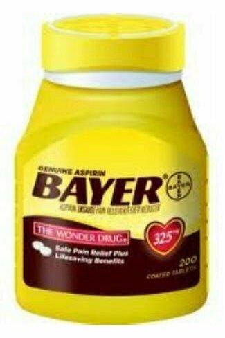 Bayer 325mg Aspirin 200 tabs