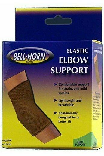 Bell Horn Elastic Elbow Support in Beige Size: Small