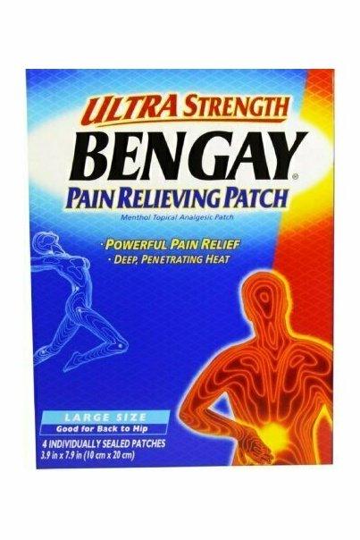 BENGAY Ultra Strength Pain Relieving Patches Large Size 4 Each