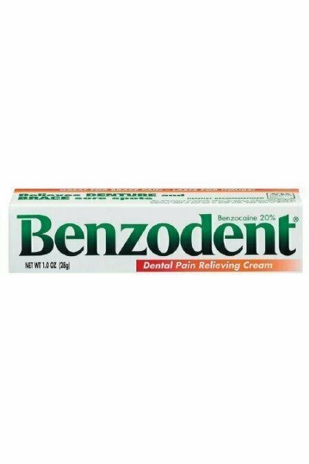 Benzodent Dental Pain Relieving Cream, 1 Oz