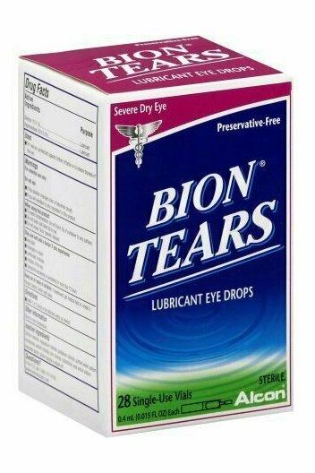 Bion Tears Lubricant Eye Drops Single Vials 28 pack
