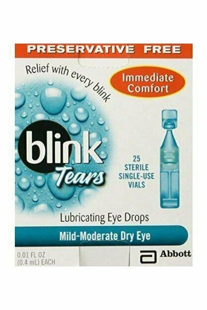 Blink Tears Lubricating Eye Drops Preserative Free, 25 Count