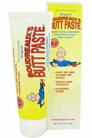 Boudreaux's Butt Paste Tube, Diaper Rash Ointment 4 oz