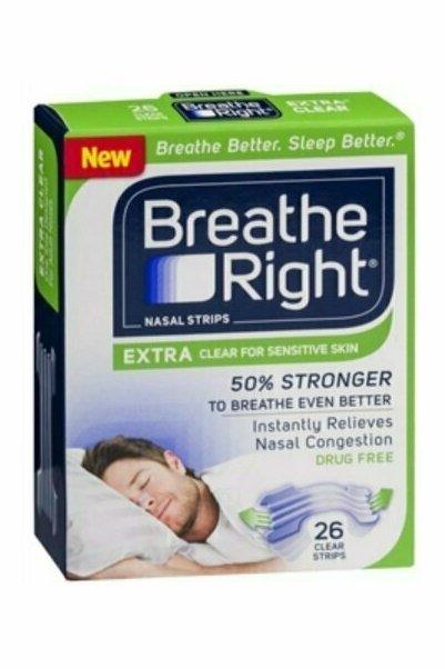 Breathe Right Nasal Strips, Extra Clear for Sensitive Skin 26 each