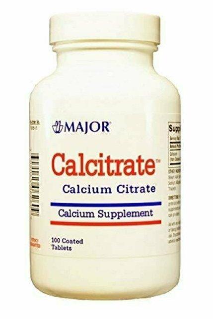 CALCITRATE CALCIUM CITRATE TABS CALCIUM CITRATE-950 MG White 100 TABLETS