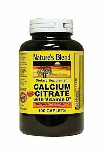 Calcium Citrate with D3 100 Caplets