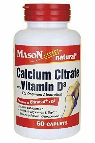 Calcium Citrate with Vitamin D3, 60 Caplets