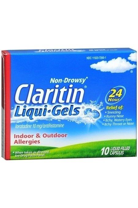 Claritin 24 Hour Allergy Relief Liqui-Gels, 10 ct.