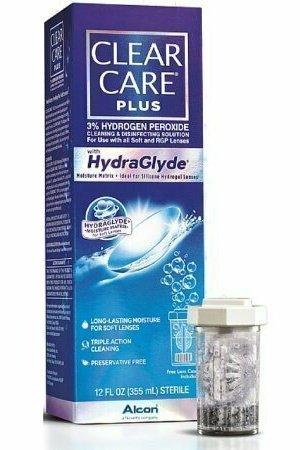 Clear Care Plus HydraGlyde Cleaning and Disinfecting Solution 12 oz