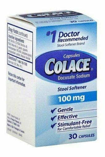Colace Stool Softner 100 mg Capsules 30 each