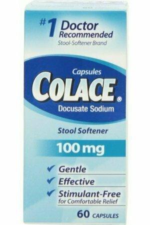 Colace Stool Softner 100 mg Capsules 60 each