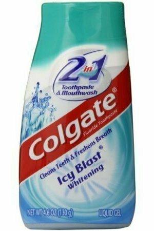 Colgate 2-in-1 Toothpaste and Mouthwash, Whitening, Icy Blast 4.60 oz