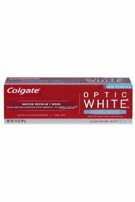 Colgate Optic White Luminous Mint Toothpaste, Enamel White - 3.5 Oz