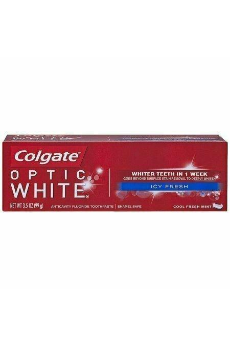 Colgate Optic White Toothpaste, Sparkling Mint - 3.5 Oz