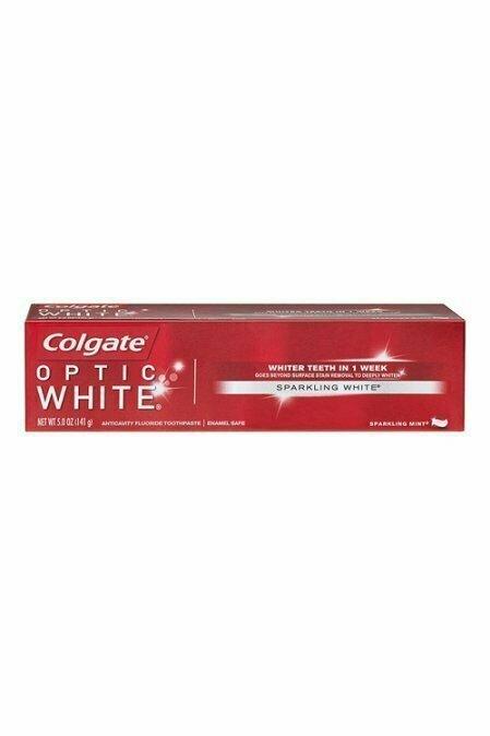 Colgate Optic White Whitening Toothpaste, Sparkling Mint, 5 oz