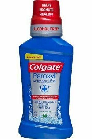 Colgate Peroxyl Antiseptic Oral Cleanser Mild Mint 8.4 oz
