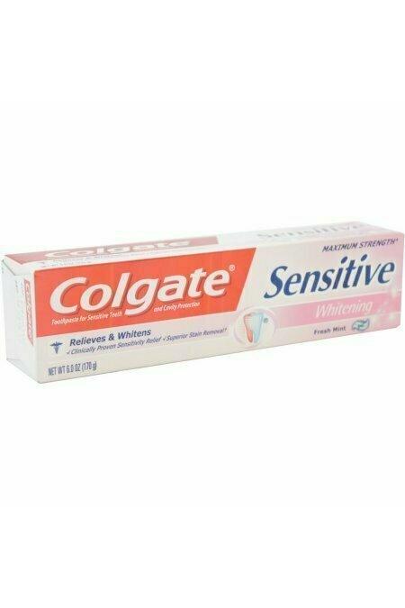 Colgate Sensitive Maximum Strength Whitening Toothpaste 6 oz