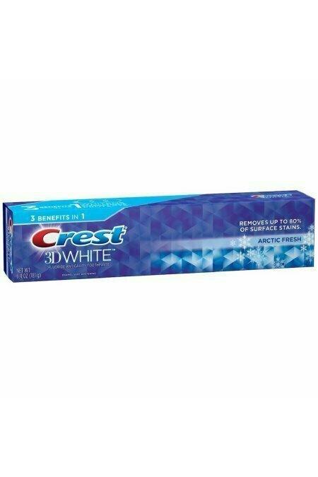 Crest 3D White Fluoride Anticavity Toothpaste, Arctic Fresh 6.40 oz