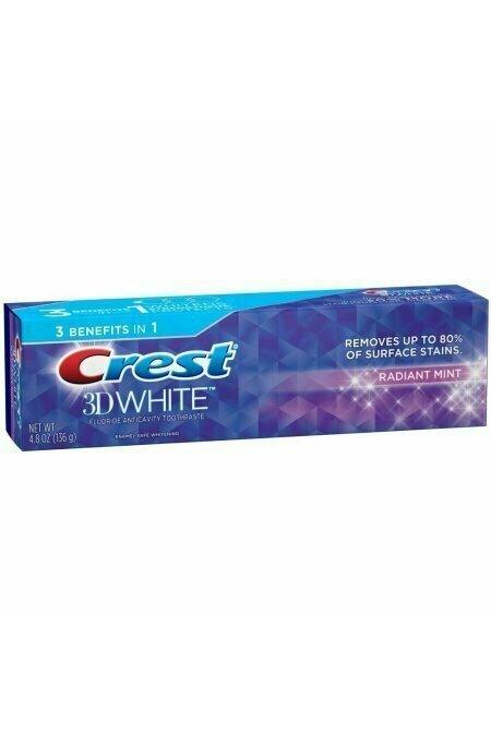 Crest 3D White Toothpaste Radiant Mint 4.8 oz