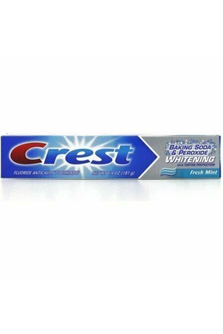 Crest Baking Soda & Peroxide Fluoride Toothpaste, Whitening, Fresh Mint 6.40 oz