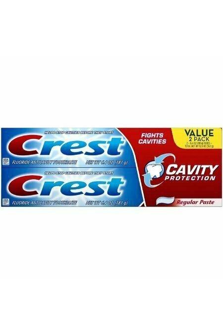 Crest Cavity Protection Toothpaste, Twin Pack, Regular 6.4 oz, 2 each