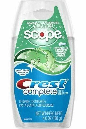 Crest Whitening Plus Scope Toothpaste Liquid Gel, Minty Fresh 4.60 oz