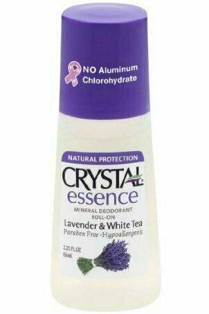Crystal Essence Mineral Deodorant Roll-On, Lavendar & White Tea 2.25 oz