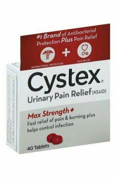 Cystex Plus Urinary Pain Relief Tablets 40 each