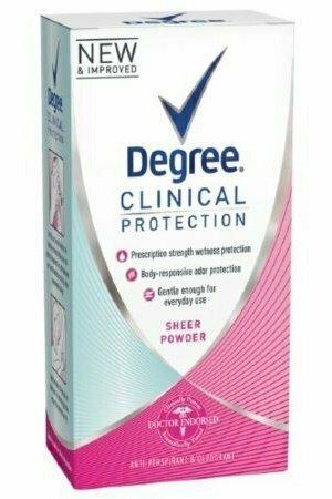 Degree Women Clinical Protection Anti-Perspirant Deodorant Sheer Powder 1.70 oz