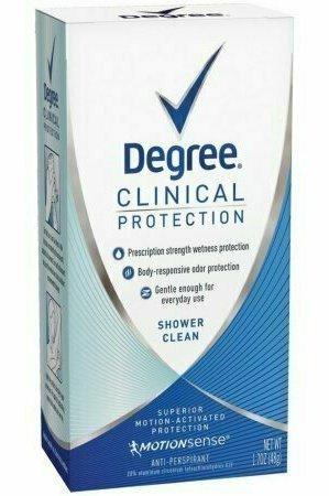 Degree Women Clinical Protection Anti-Perspirant Deodorant Shower Clean 1.70 oz