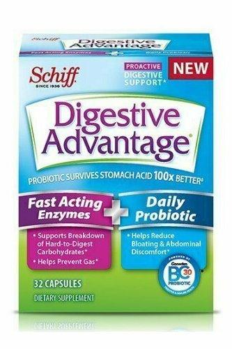 Digestive Advantage Fast Acting Enzymes And Daily Probiotic 32 Capsules