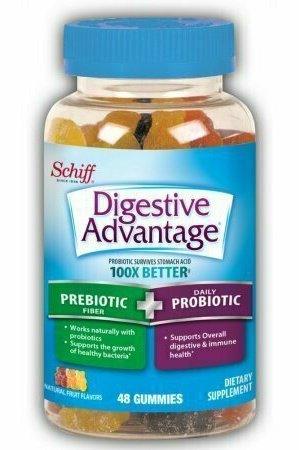 Digestive Advantage Prebiotic Fiber Plus Probiotic Gummies 48 pack