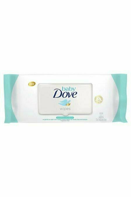 Dove Baby Hand And Face Sensitive Moisture Wipes, 30 Each